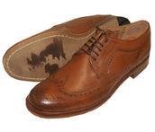 View Item Ben Sherman Low Wing Brogue Leather Shoe Tan 